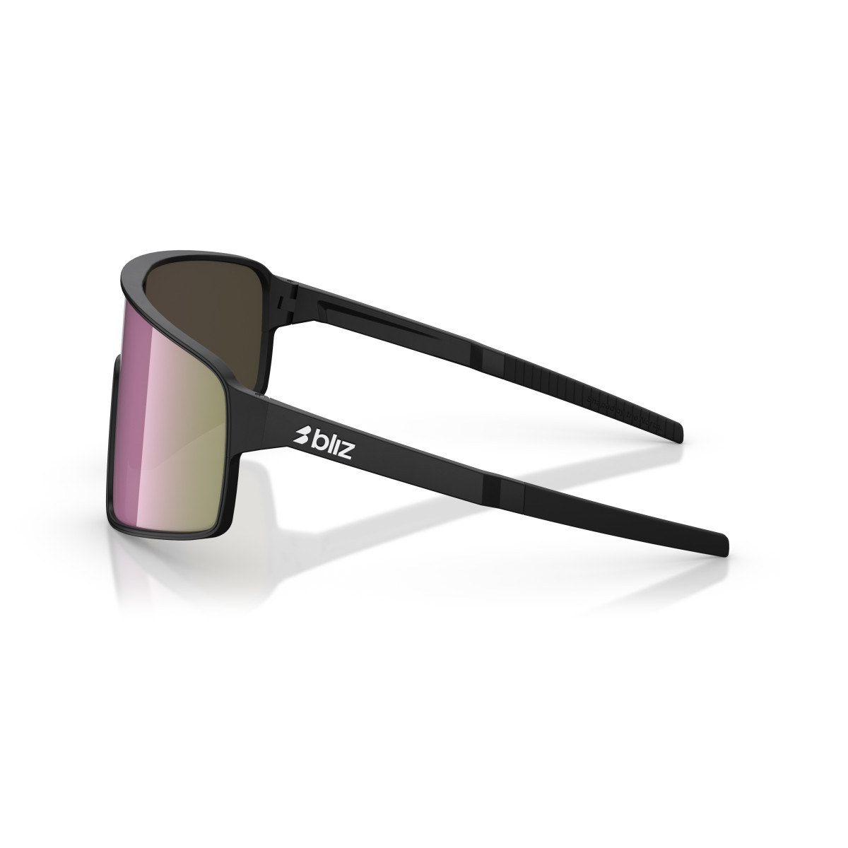 BLIZ P001 Small päikeseprillid | Matte Black - Brown Pink Multicolour