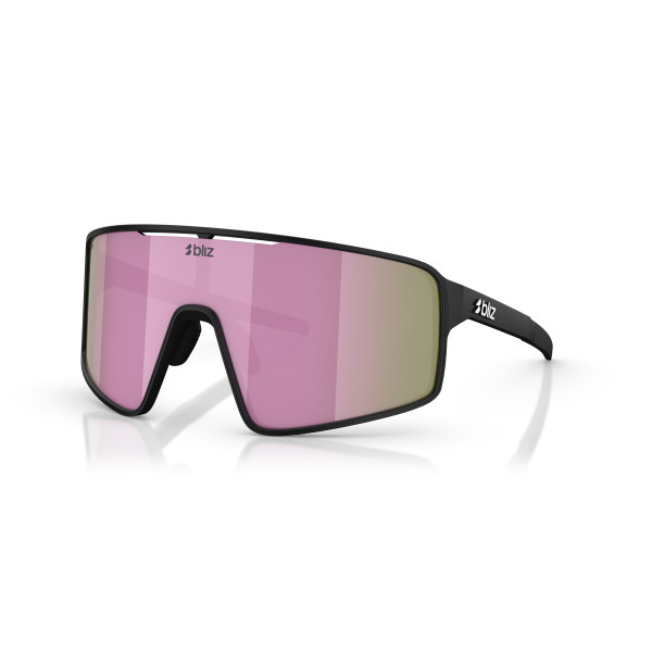 BLIZ P001 Small päikeseprillid | Matte Black - Brown Pink Multicolour