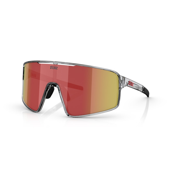 BLIZ P001 päikeseprillid | Transparent Dark Grey - Red