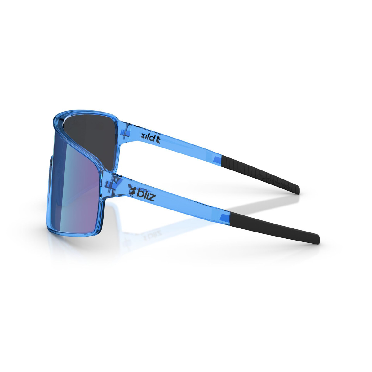BLIZ P001 saulesbrilles | Transparent Blue - Smoke Blue Multicolour