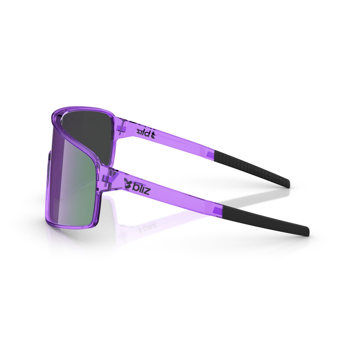 BLIZ P001 saulesbrilles | Transparent Purple - Smoke Purple