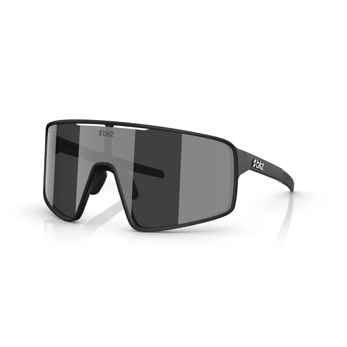 BLIZ P001 päikeseprillid | Matte Black - Smoke Silver Mirror