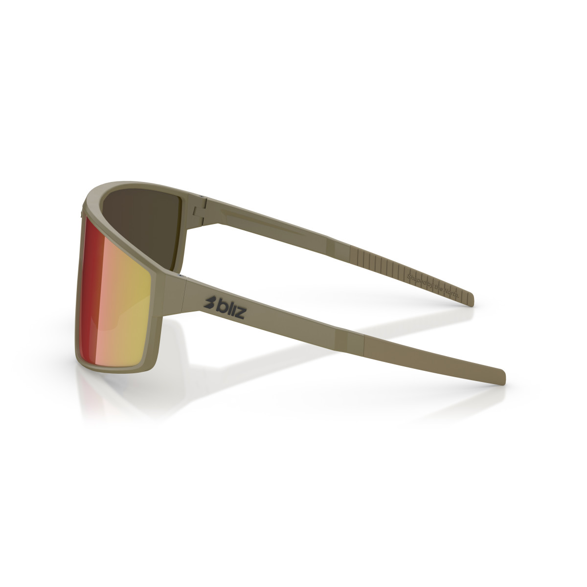 BLIZ P002 päikeseprillid | Matte Camo Green - Red Revo