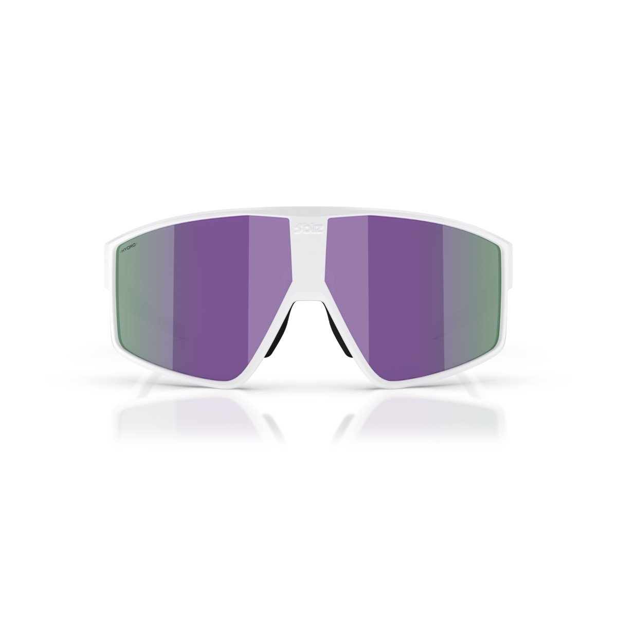BLIZ P002 Small päikeseprillid | Matte White - Brown Purple Multicolour