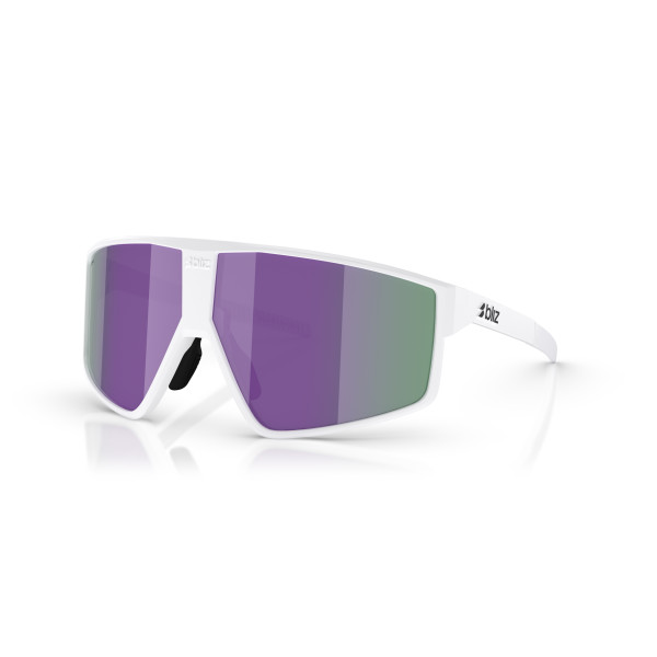 BLIZ P002 Small päikeseprillid | Matte White - Brown Purple Multicolour