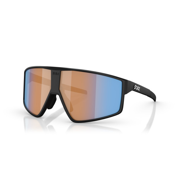 BLIZ P002 päikeseprillid | Nano Optics - Nordic Light | Matte Black - Coral Orange Blue