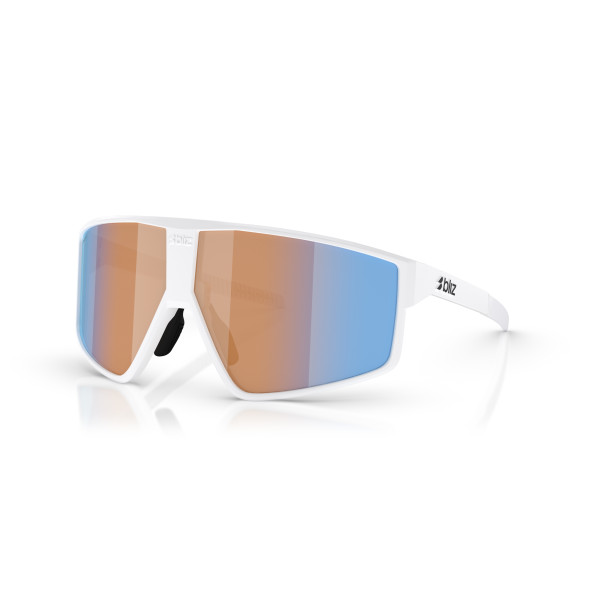 BLIZ P002 Small päikeseprillid | Nano Optics - Nordic Light | Matte Black - Coral Orange Blue