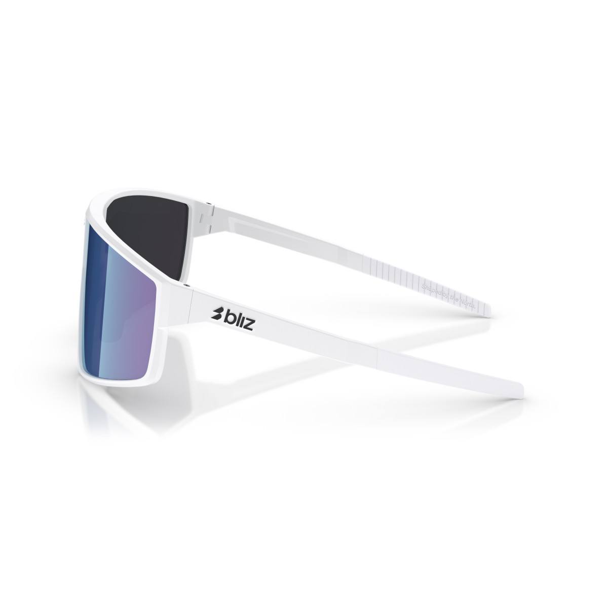 BLIZ P002 Small päikeseprillid | Matte White - Smoke Blue Multicolour