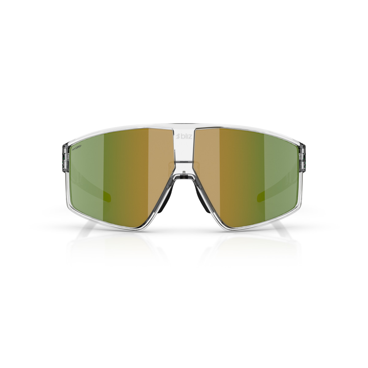 BLIZ P002 päikeseprillid | Transparent White - Green