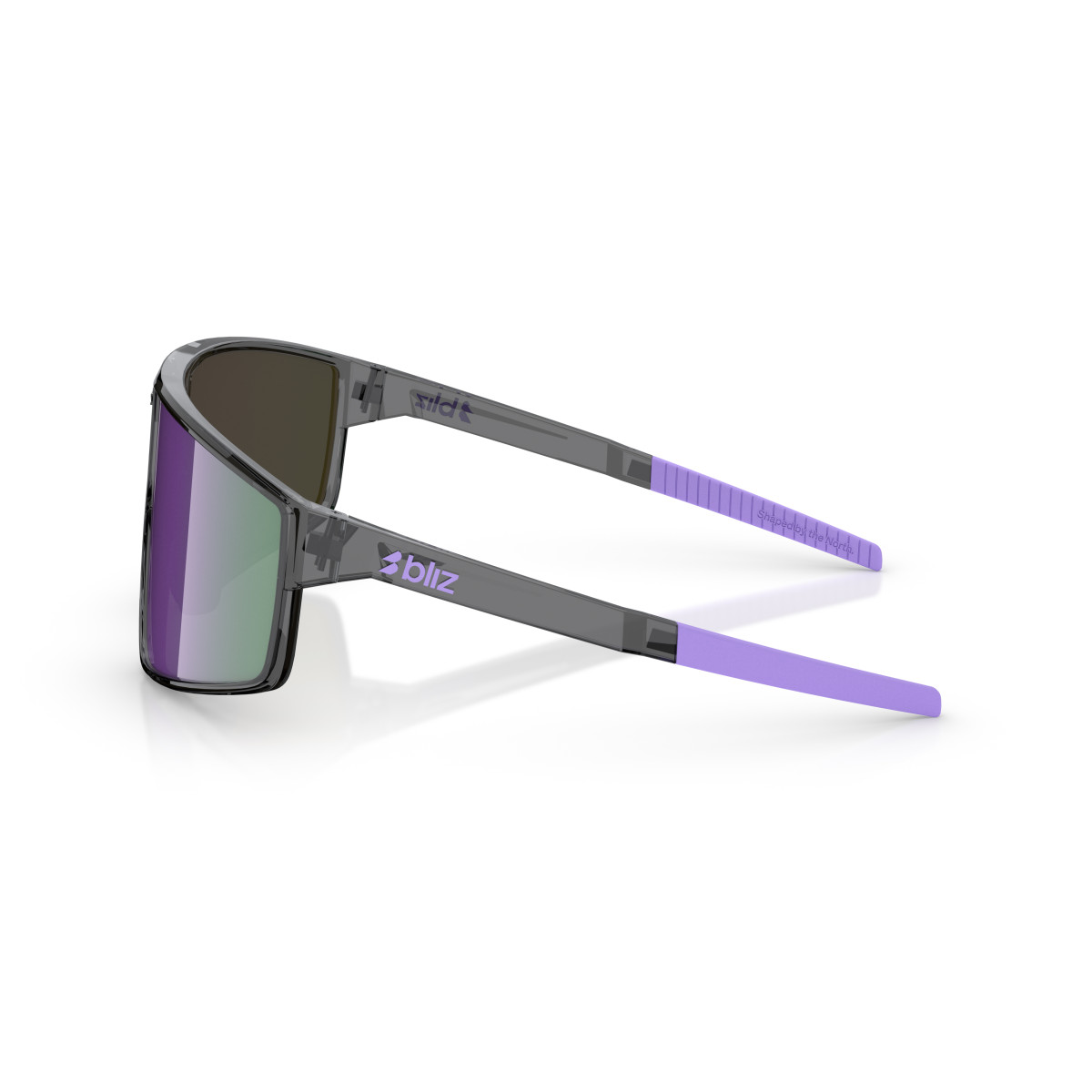 BLIZ P002 Small saulesbrilles | Crystal Black - Purple