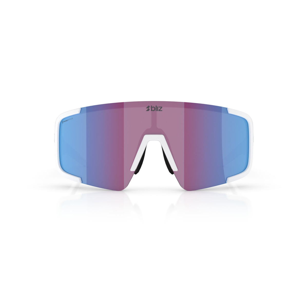 BLIZ P003 päikeseprillid | Nano Optics - Nordic Light | Matte White - Rose Violet Mirror Blue