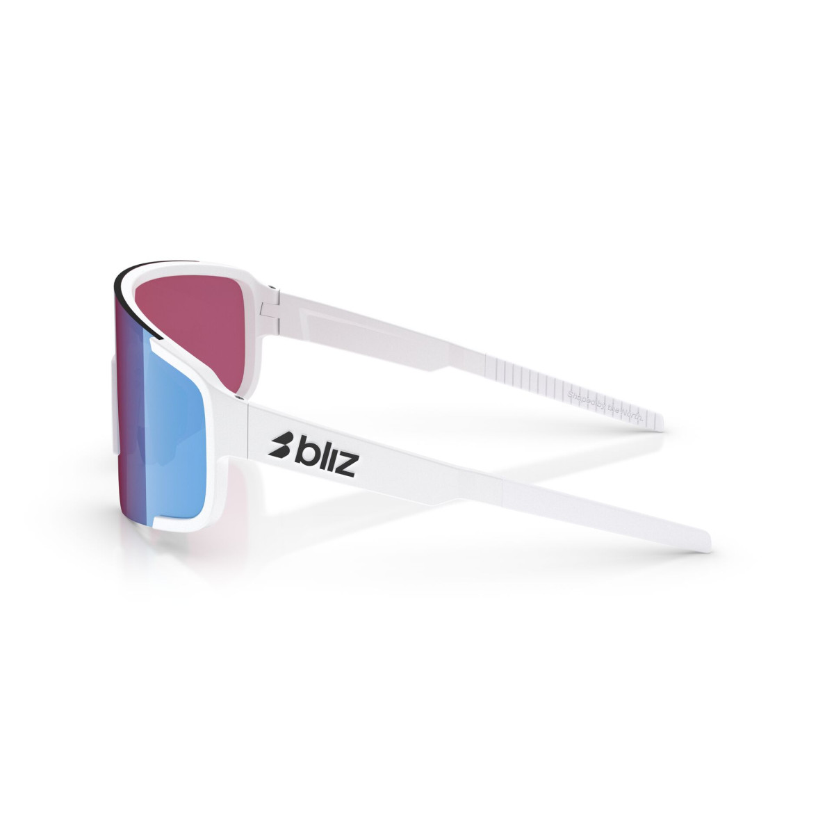 BLIZ P003 päikeseprillid | Nano Optics - Nordic Light | Matte White - Rose Violet Mirror Blue