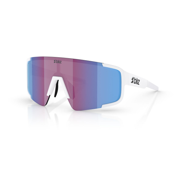 BLIZ P003 Small päikeseprillid | Nano Optics - Nordic Light | Matte White - Rose Violet Mirror Blue