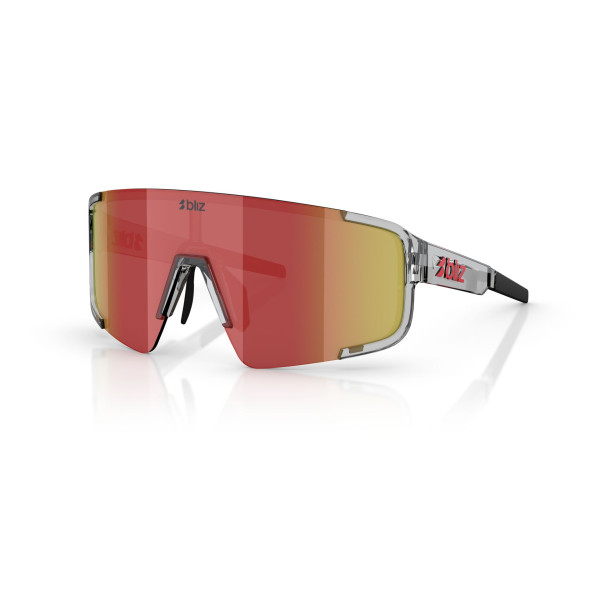 BLIZ P003 päikeseprillid | Transparent Dark Grey - Red