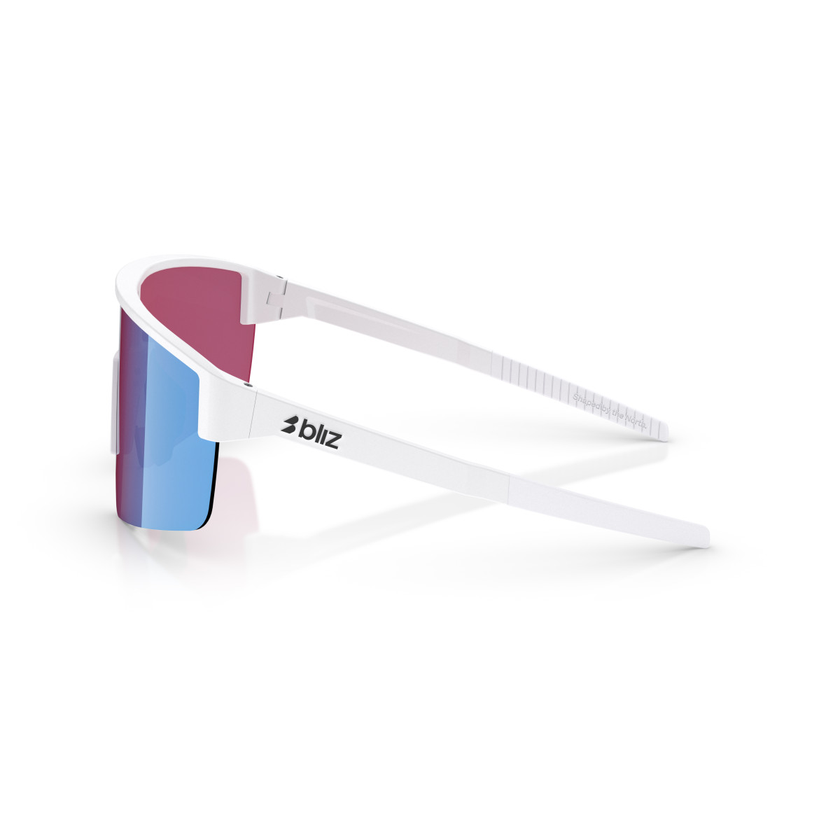 BLIZ P004 päikeseprillid | Nano Optics - Nordic Light | Matte White - Rose Violet Mirror Blue