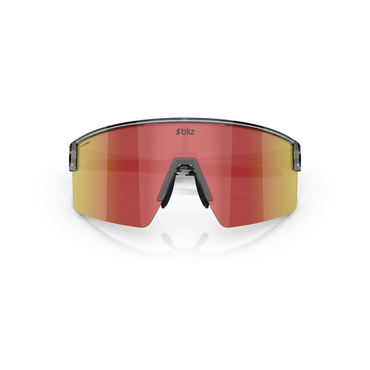 BLIZ P004 saulesbrilles | Transparent Dark Grey - Red