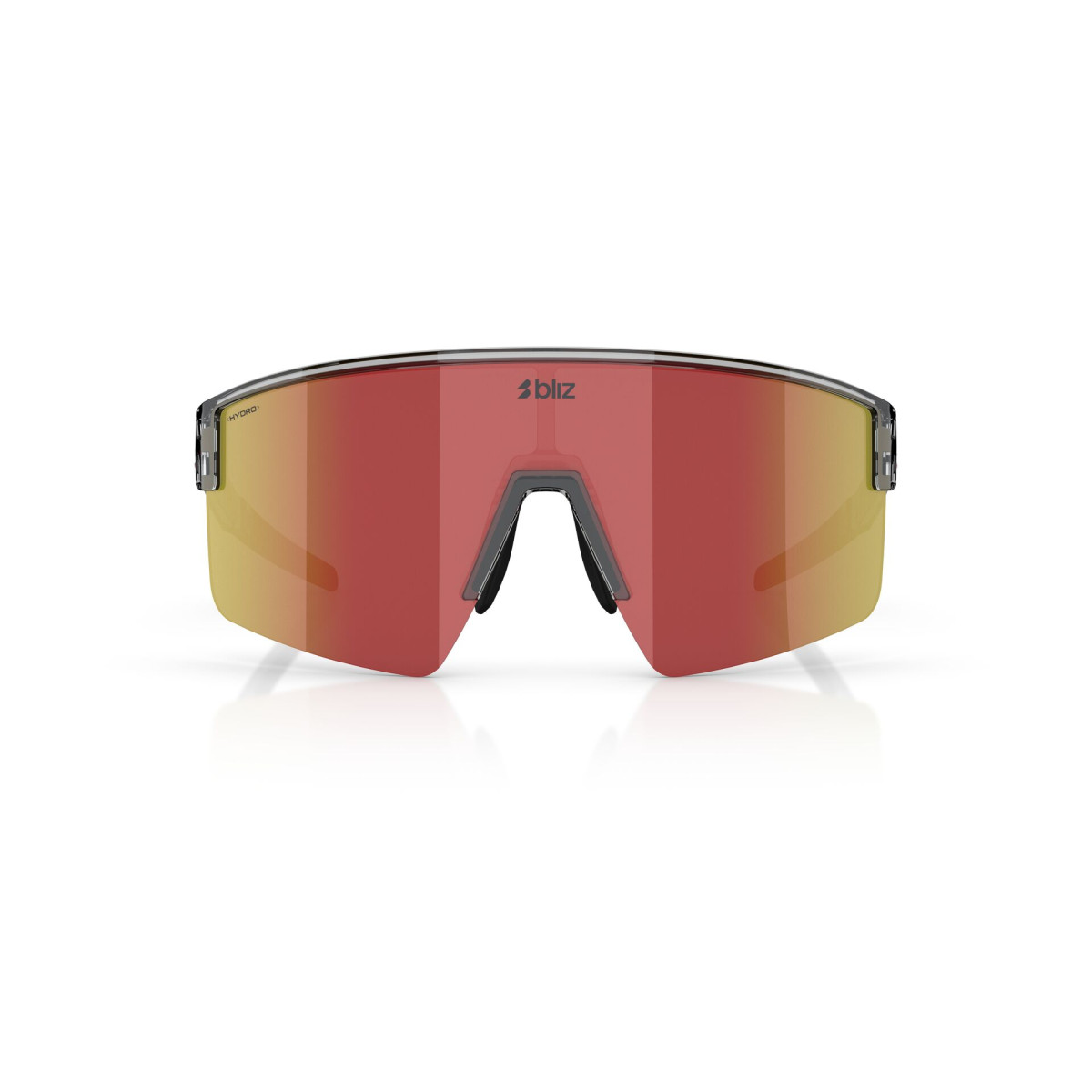 BLIZ P004 saulesbrilles | Transparent Dark Grey - Red
