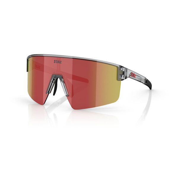 BLIZ P004 päikeseprillid | Transparent Dark Grey - Red