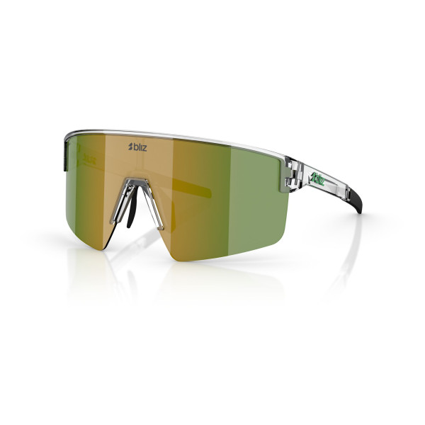 BLIZ P004 Small päikeseprillid | Transparent White - Green