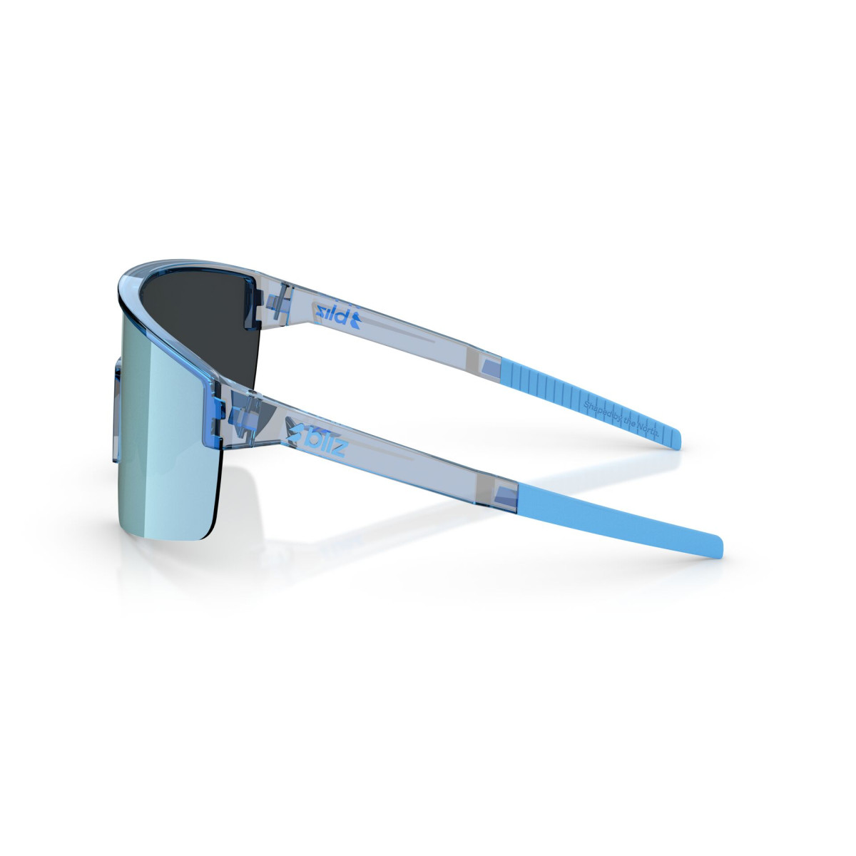 BLIZ P004 Small päikeseprillid | Transparent Blue - Ice Blue