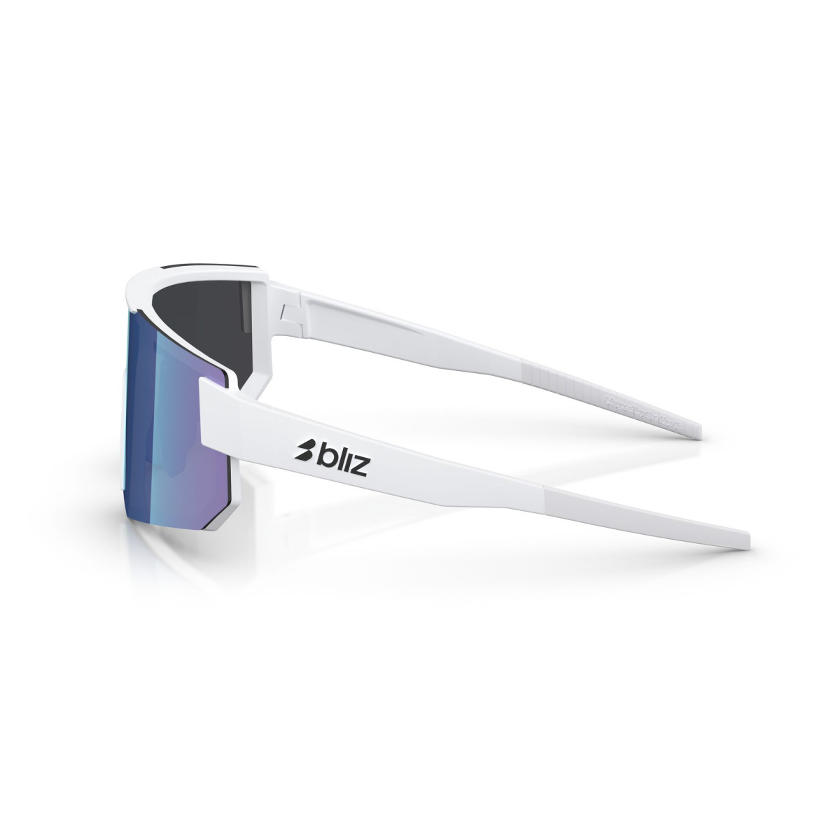 BLIZ P005 saulesbrilles | Matte White - Smoke Blue Multicolour