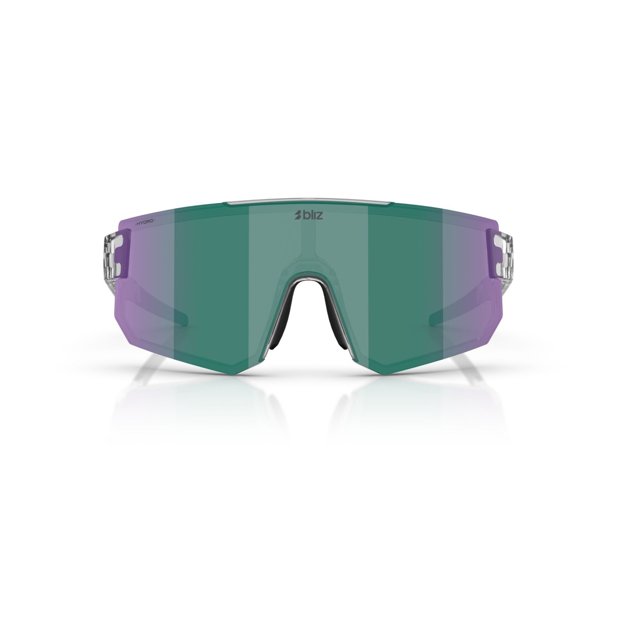 BLIZ P005 saulesbrilles | Crystal Black - Green Multicolour