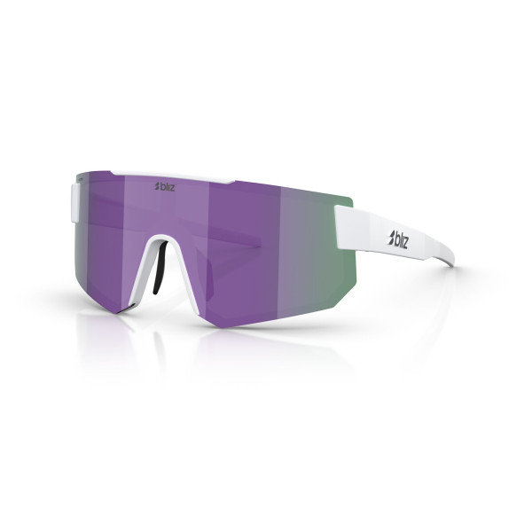 BLIZ P005 Small päikeseprillid | Matte White - Smoke Purple Mirror