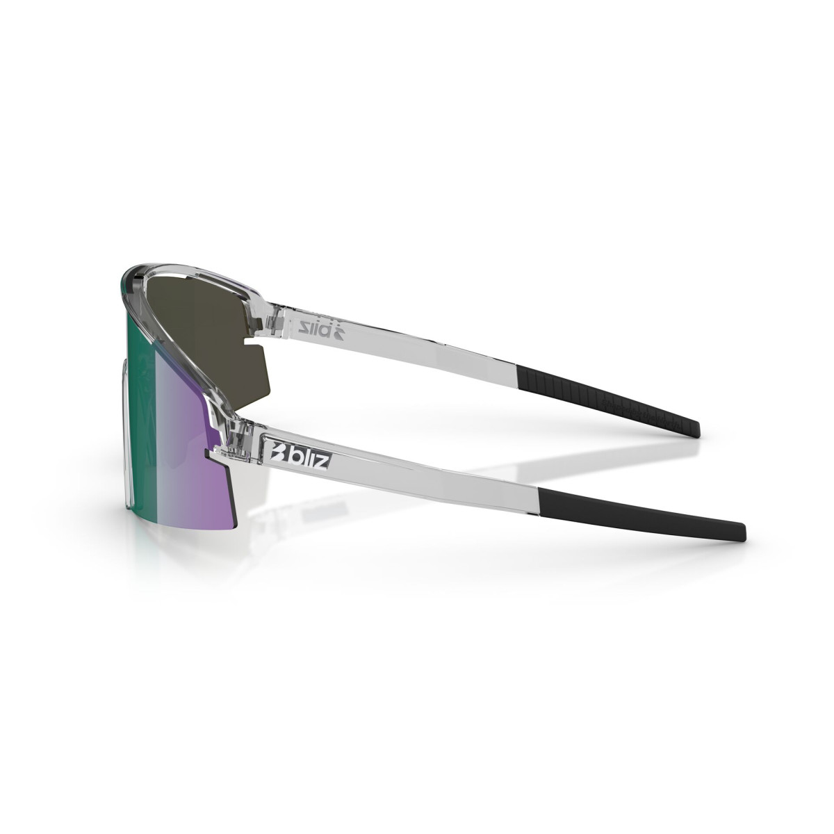 BLIZ P006 Small päikeseprillid | Crystal Black - Green Multicolour