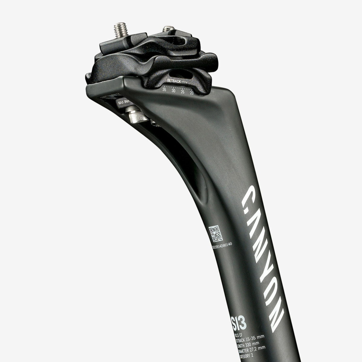 Canyon S13 VCLS CF sēdekļa stute | 27.2mm | Black - White