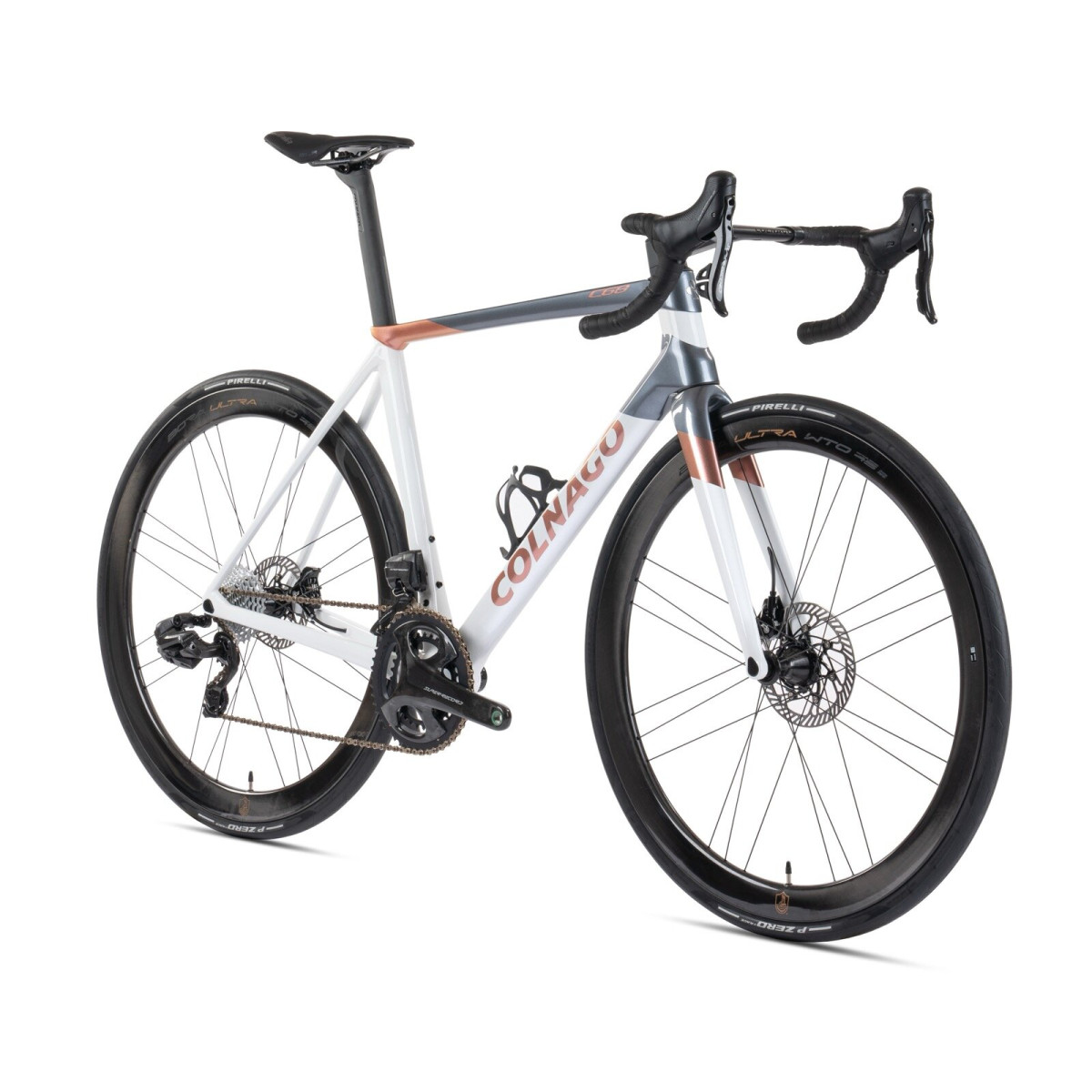 Colnago C68 maanteeratas | Sram RED eTap AXS | Fulcrum Racing 600 DB | Hall - kuldne - valge