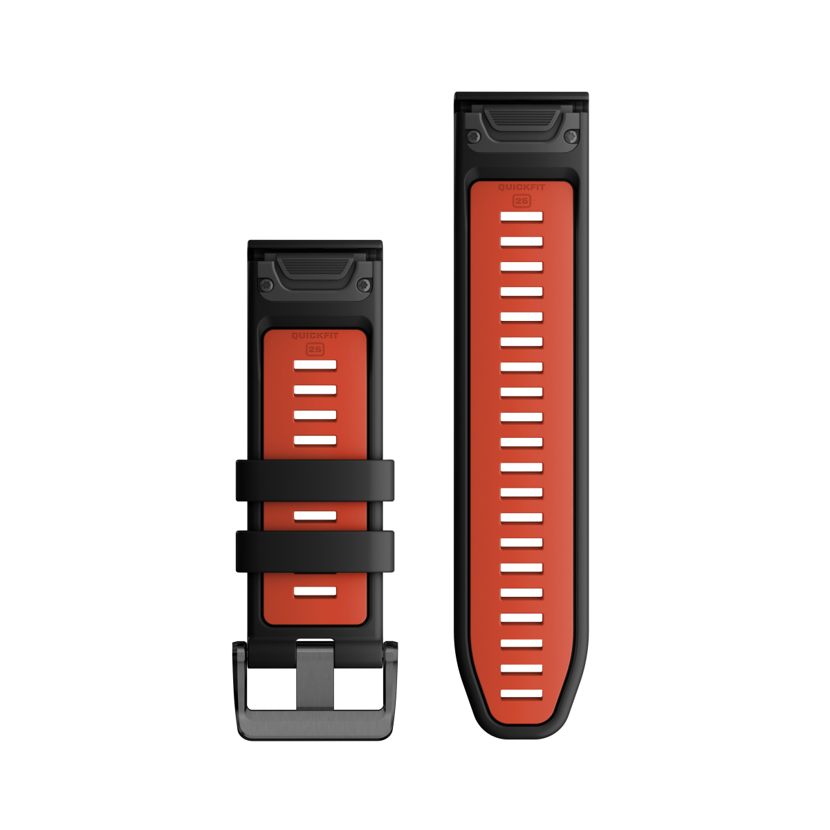 Garmin QuickFit® 26 Silikoonist kellarihm | Must - leegipunane