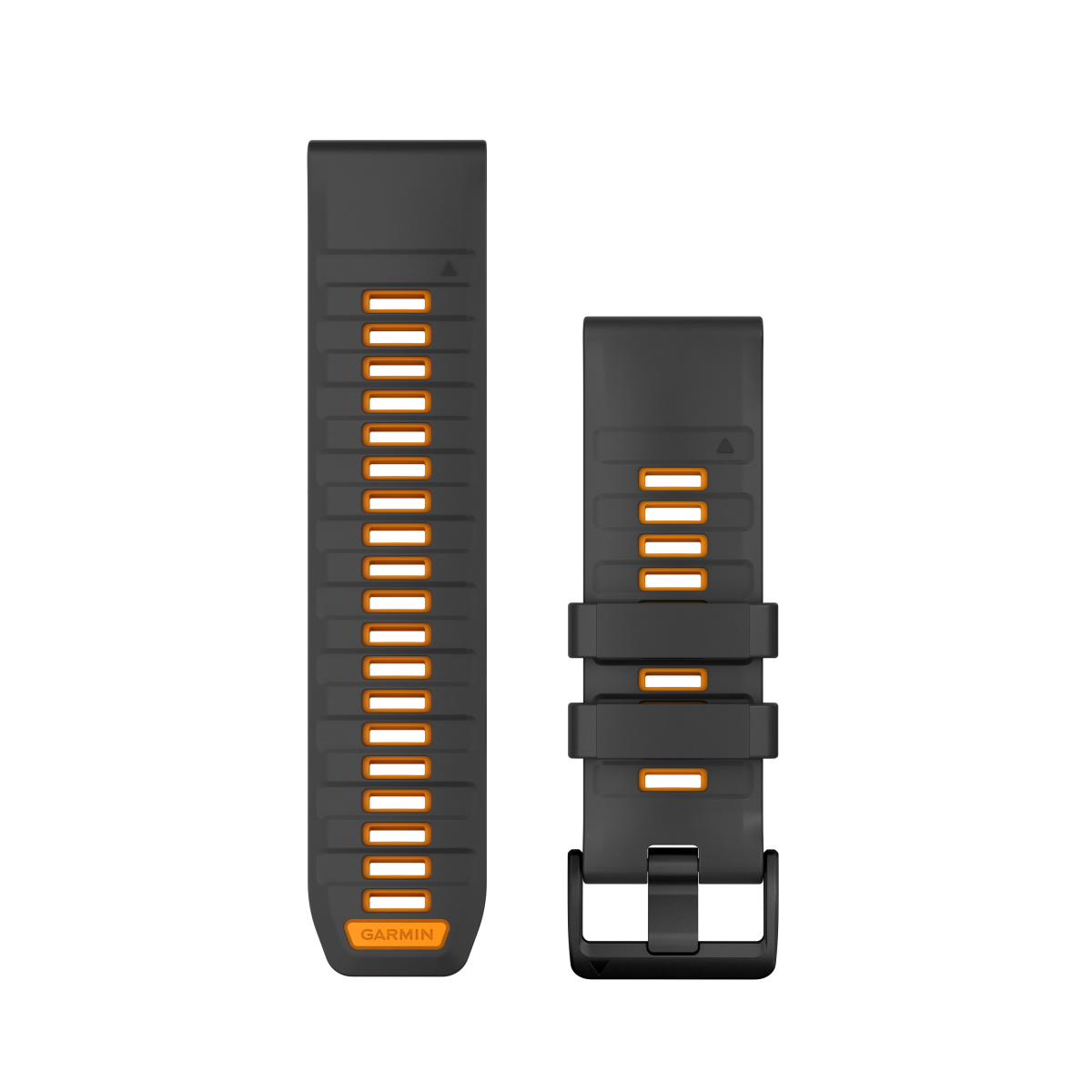 Garmin QuickFit® 26 Silikoonist kellarihm | Grafiit - Spark Orange