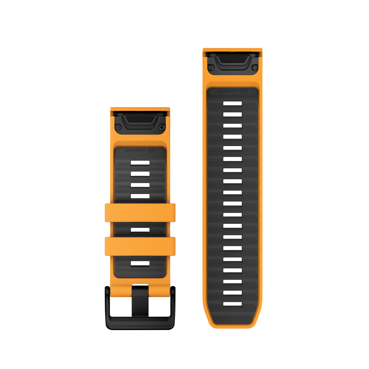 Garmin QuickFit® 26 Silikoonist kellarihm | Spark Orange - grafiitne