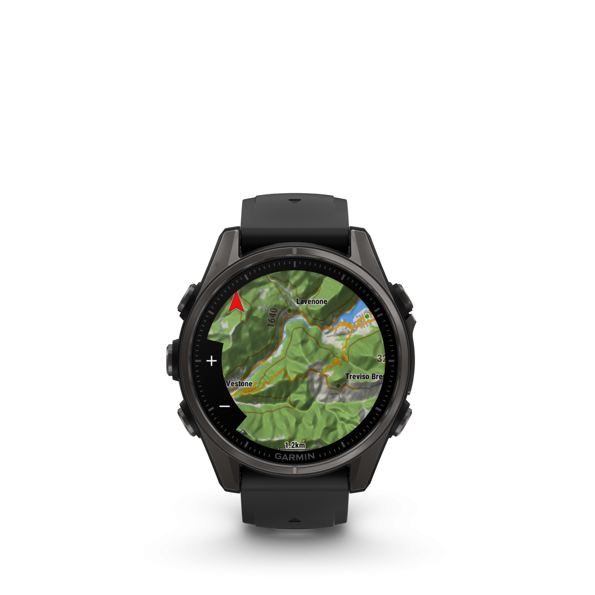 Garmin fēnix® 8 Amoled Titanium - Safīra viedpulkstenis | 43 mm | Oglekļa pelēks - melns