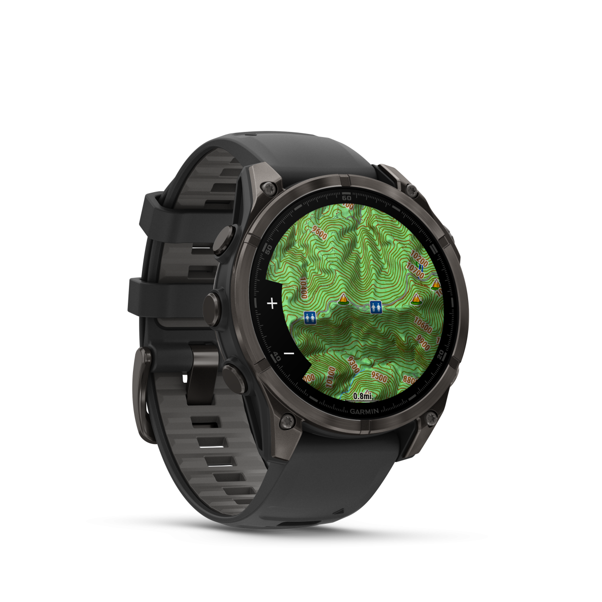 Garmin fēnix® 8 Amoled Titanium - Sapphire nutikell | 47 mm | Carbon Gray - Must