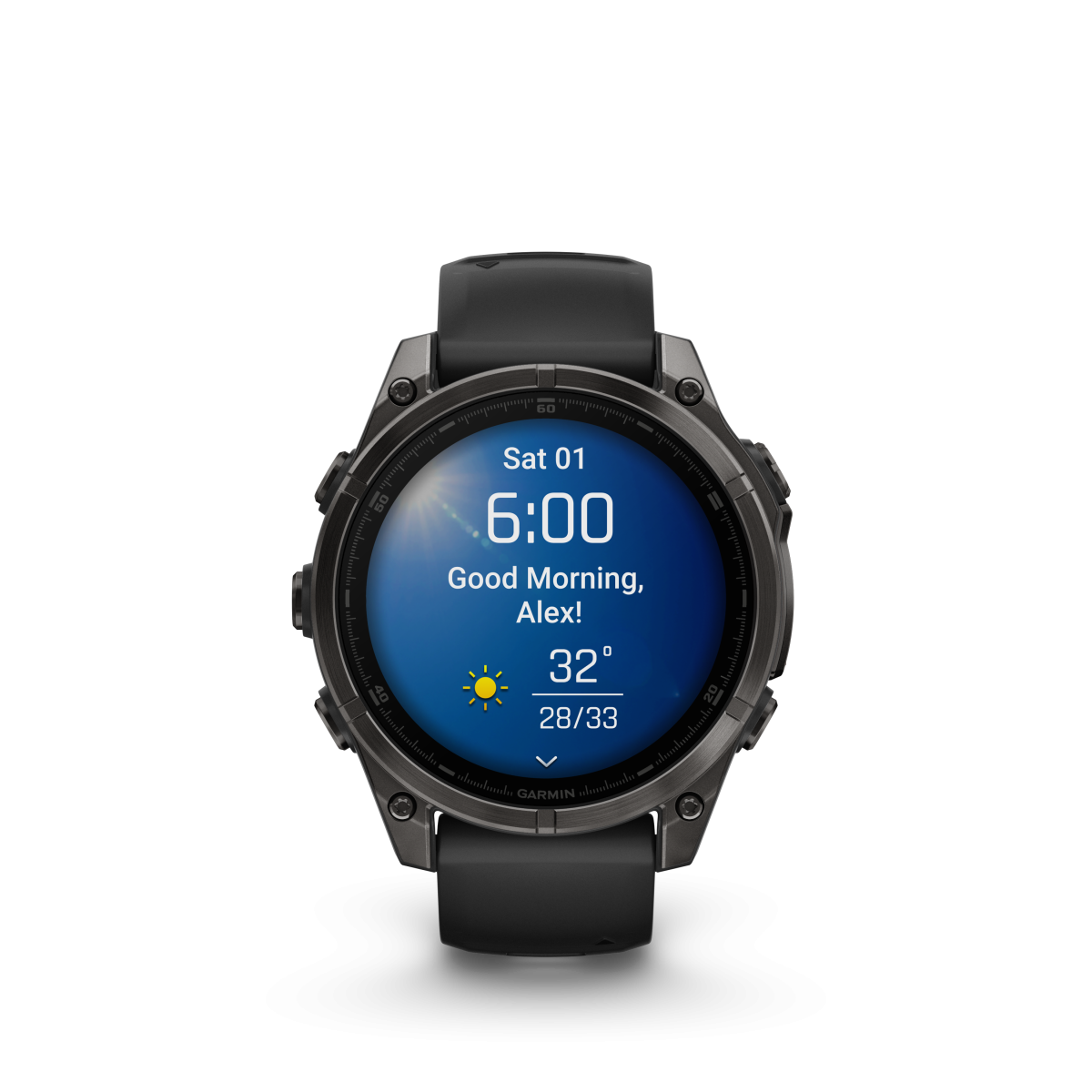 Garmin fēnix® 8 Amoled Titanium - Sapphire nutikell | 47 mm | Carbon Gray - Must