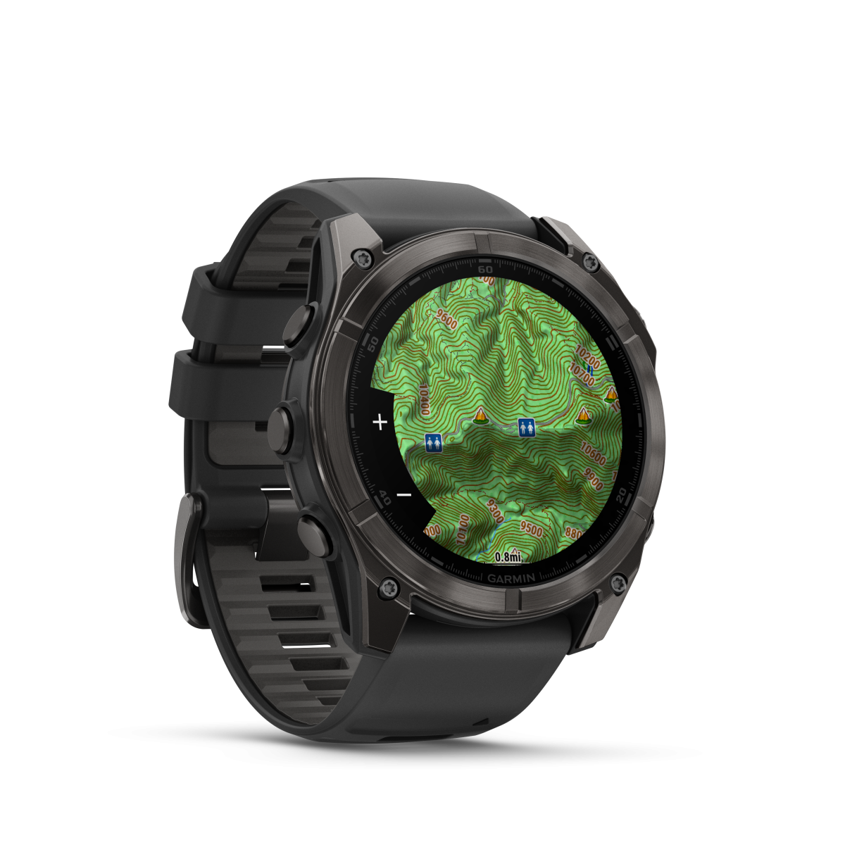Garmin fēnix® 8 Amoled Titanium - Sapphire nutikell | 51 mm | Carbon Gray - Must