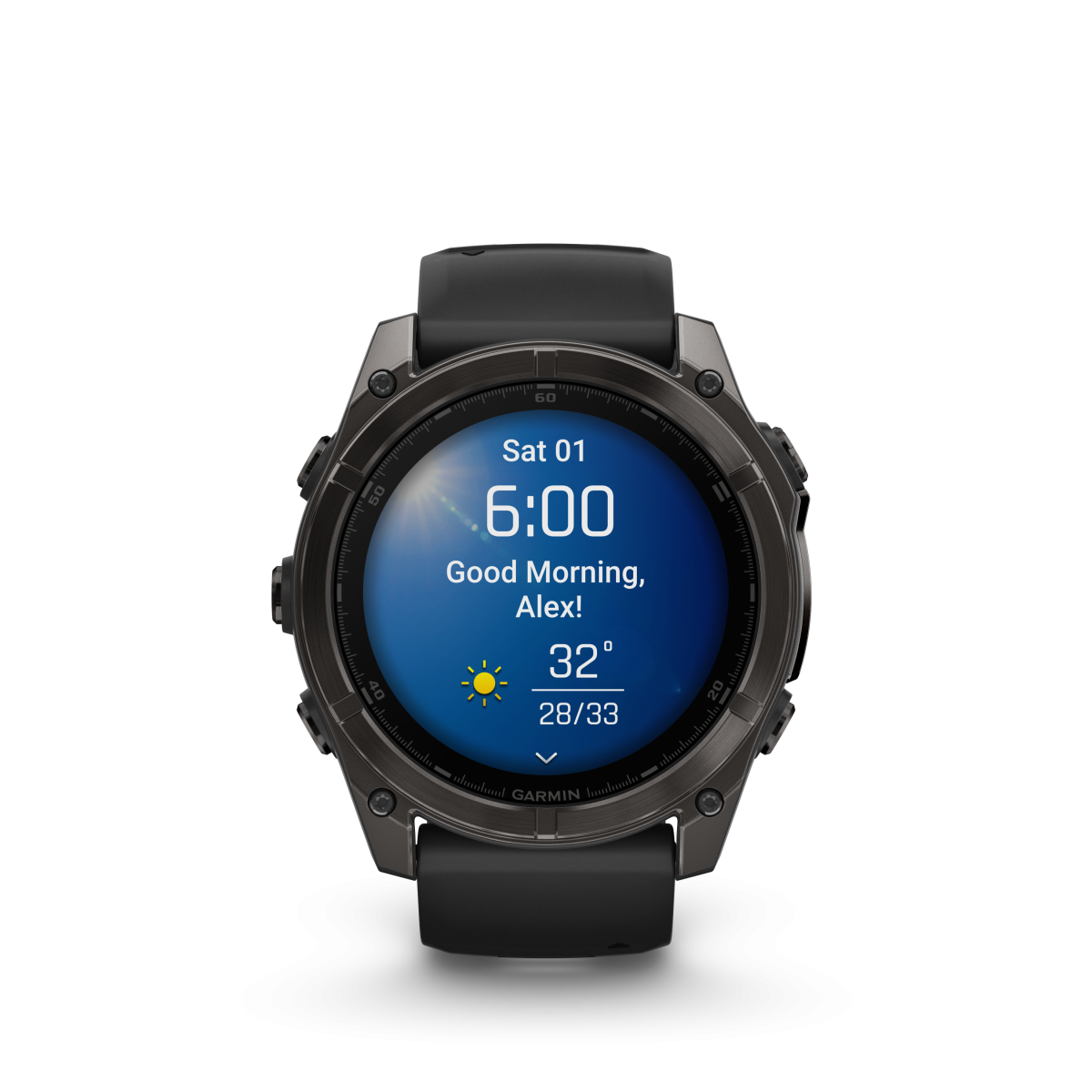 Garmin fēnix® 8 Amoled Titanium - Sapphire nutikell | 51 mm | Carbon Gray - Must