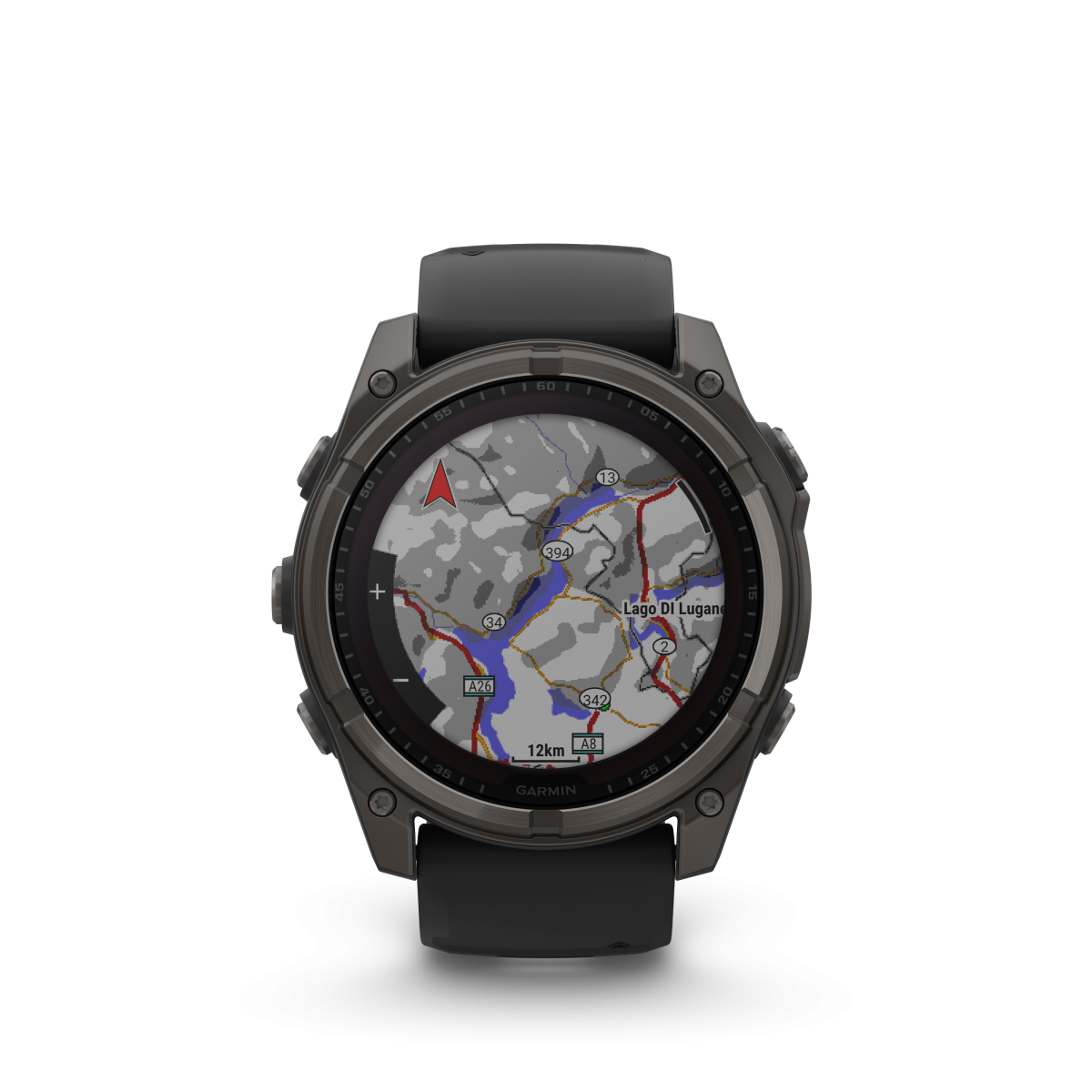 Garmin fēnix® 8 Solar Titanium - Safīra viedpulkstenis | 51 mm | Oglekļa pelēks - melns