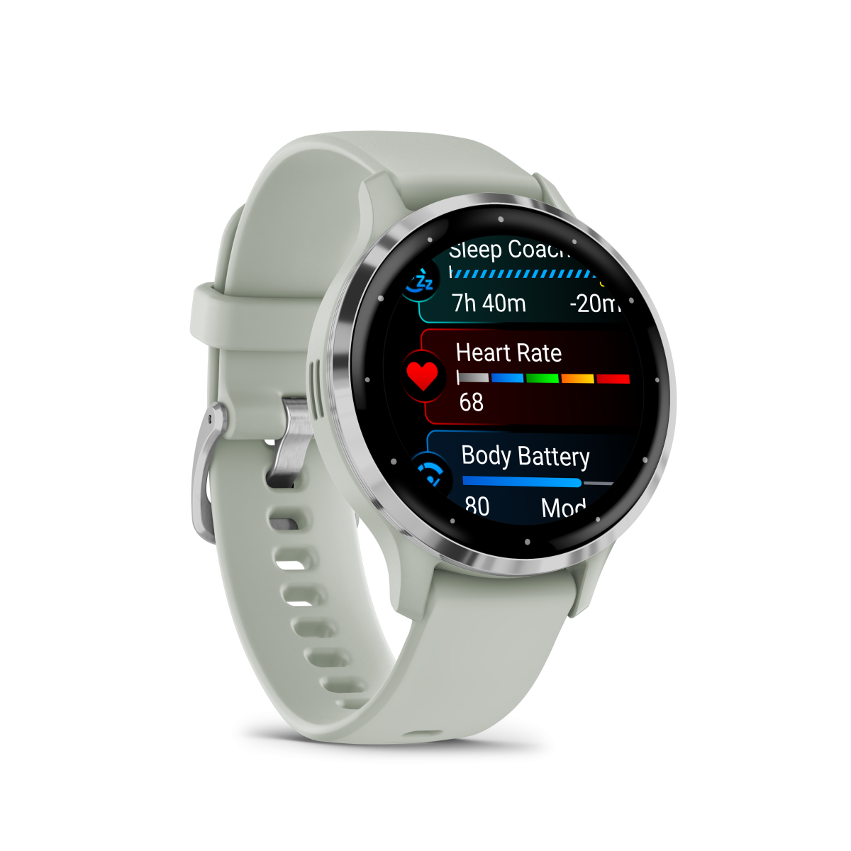 Garmin Venu® 3S viedpulkstenis | 41 mm | Gaiši pelēks