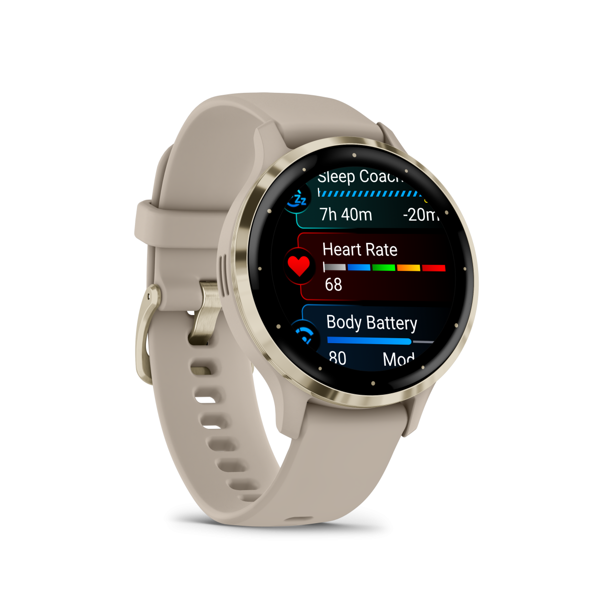 Garmin Venu® 3S viedpulkstenis | 41 mm | Franču pelēks