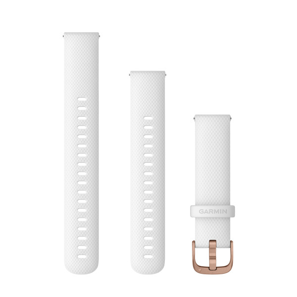 Garmin Quick Release 18 Silikoonist kellarihm | White - Rose Gold