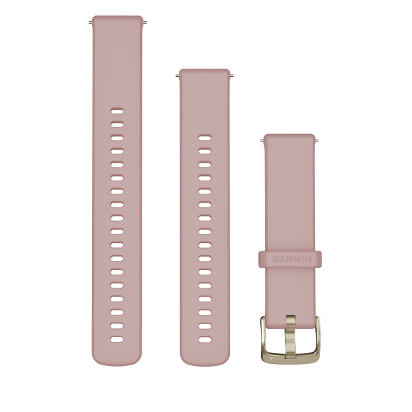 Garmin Quick Release 18 Silikoonist kellarihm | Dust Rose - Soft Gold