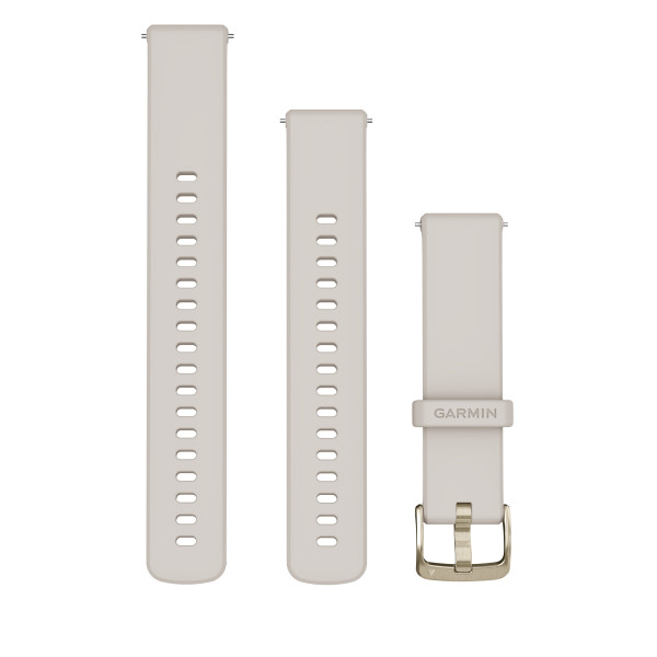 Garmin Quick Release 18 Silikoonist kellarihm | Ivory - Soft Gold