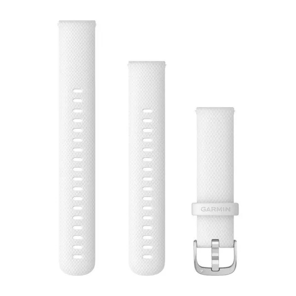 Garmin Quick Release 18 Silikoonist kellarihm | White - Silver