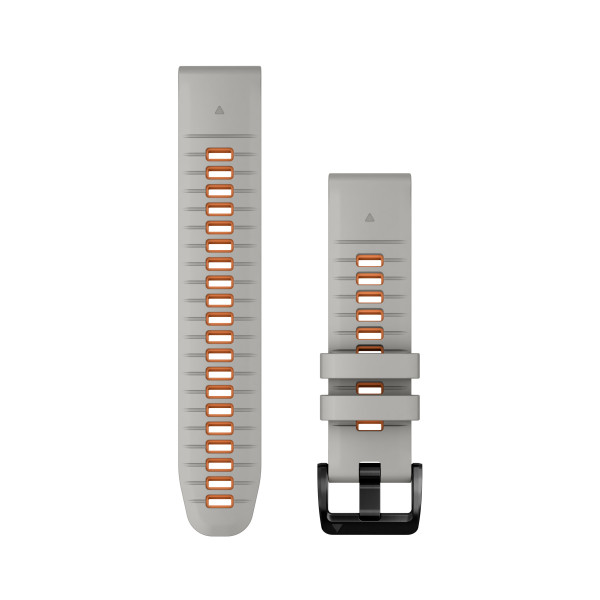Garmin QuickFit® 22 Silikoonist kellarihm | Fog Grey - Ember Orange