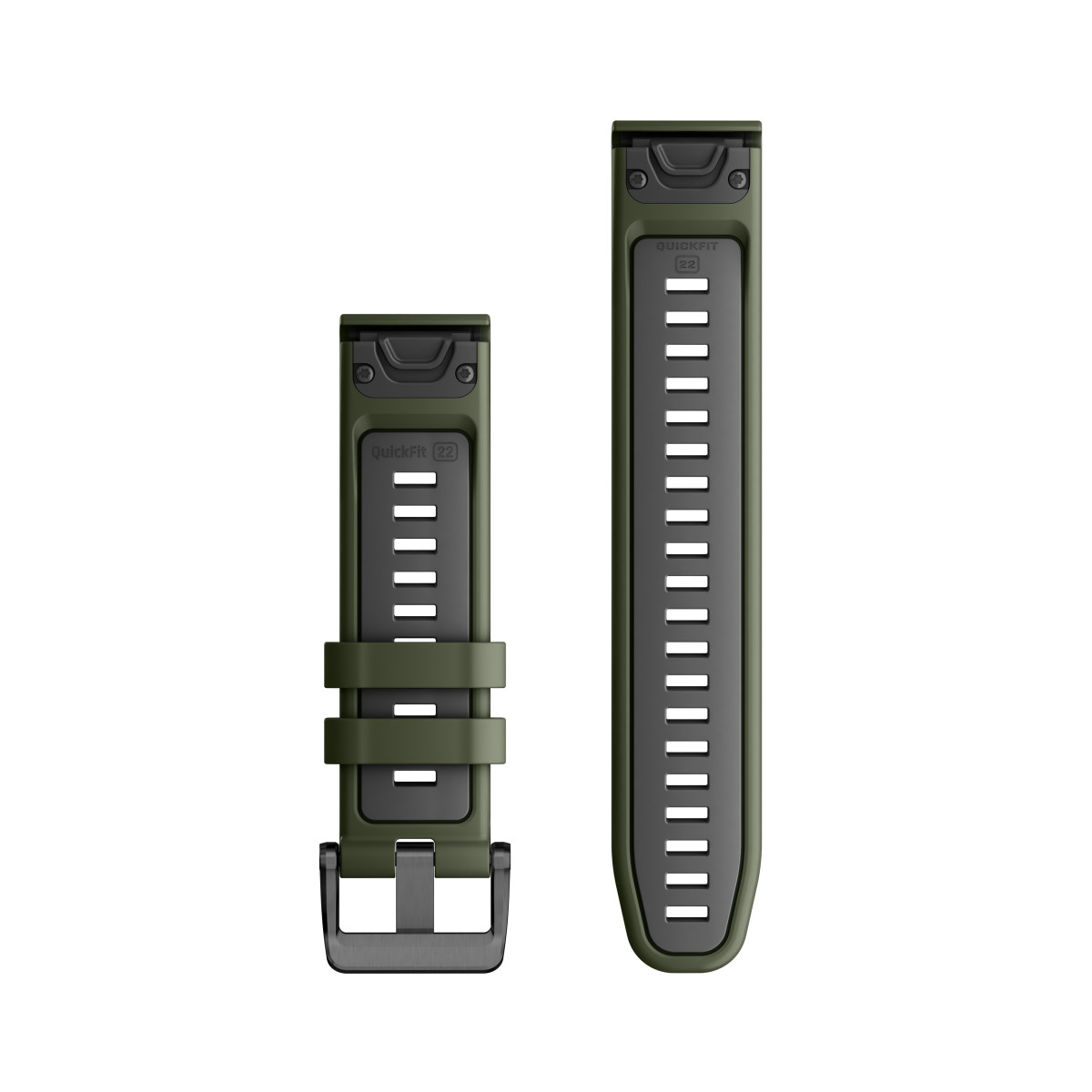 Garmin QuickFit® 22 Silikoonist kellarihm | Moss - Graphite