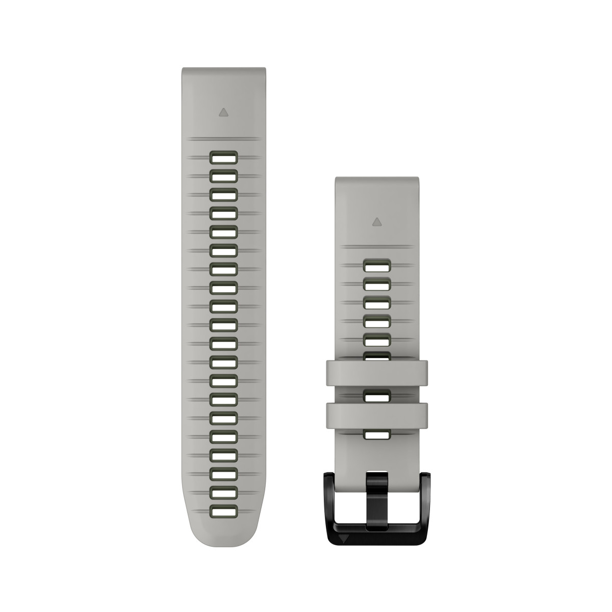Garmin QuickFit® 22 Silicone Watch Band | Fog Grey - Moss
