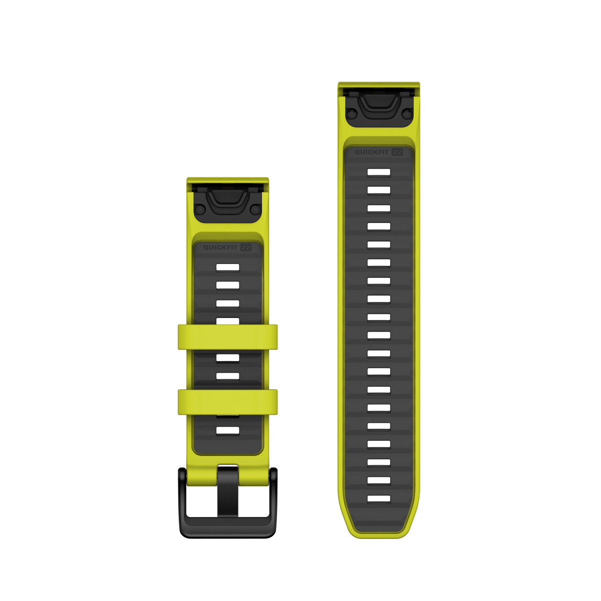 Garmin QuickFit® 22 silikona pulksteņa rokassprādze | Amp Yellow - Graphite