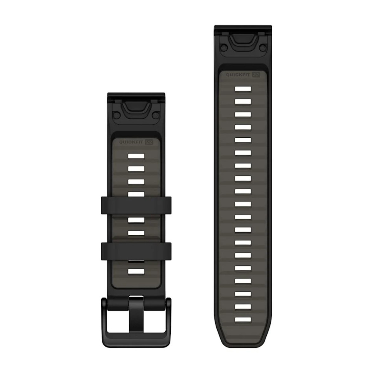 Garmin QuickFit® 22 silikoninė laikrodžio apyrankė | Black - Pebble Gry